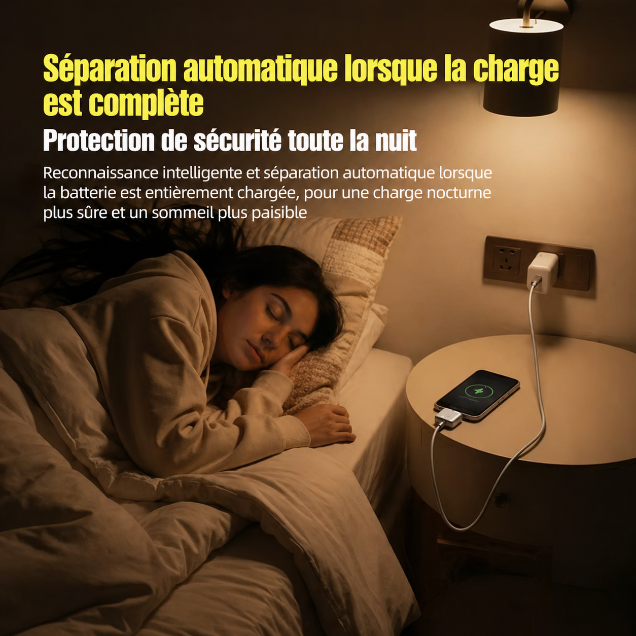 NexisCharge Protect - Chargeur Sécurisé Anti-Surcharge avec Déconnexion Automatique