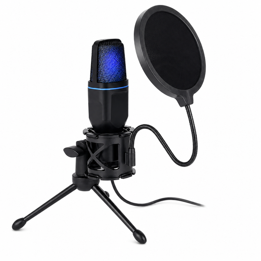 NovaMic RGB Pro – Microphone USB à condensateur pour Gaming, Streaming et Podcast