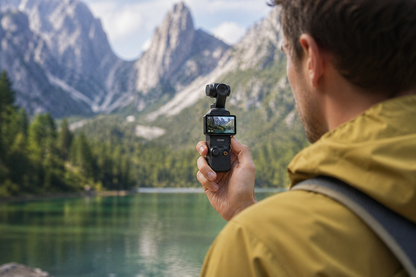 Caméra 4K Stabilisée Ultra Compacte – Écran Rotatif & Qualité Pro